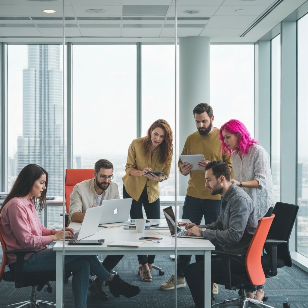 UI UX design services Dubai - designers and developers working together on mobile app wireframing prototyping